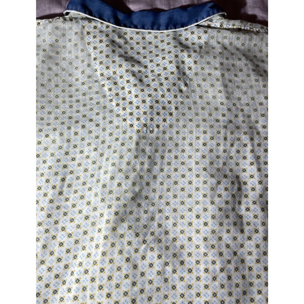 vintage 60s pajamas Top 60s 70s Sleepwear EUC long Sleeve Sleep Shirt - Picture 11 of 11